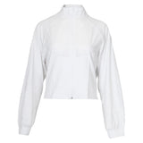 Women's Brooklyn Tennis Jacket, Bubble, White, Tennis Express, BRKLN-B-WHITE-1