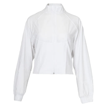 Women's Brooklyn Tennis Jacket, Bubble, White, Tennis Express, BRKLN-B-WHITE-1