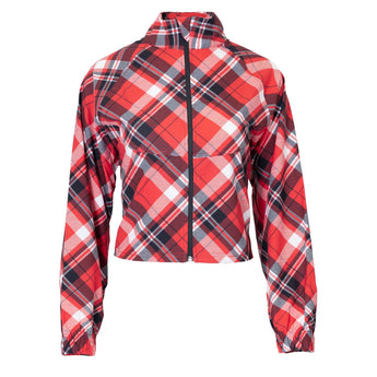 Women's Brooklyn Tennis Jacket Plaid, Bubble, Plaid, Tennis Express, BRKLN-H26-PLDH26-PLAID-2