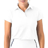 Women's Performance Tennis Polo White-Apparel-Boast-BW51041-Tennis Express