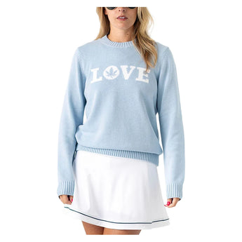 Women's Love Instarsia Crewneck Tennis Sweater-Apparel-Boast-BW55195-709299Tennis Express