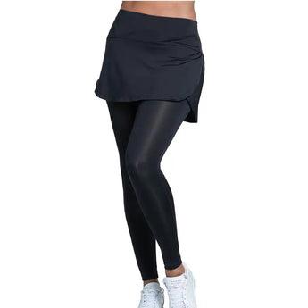 Women's Fast Pace Tennis Skegging Black,Apparel,Lucky In Love,Black,XS,Tennis Express,CB685-001-3