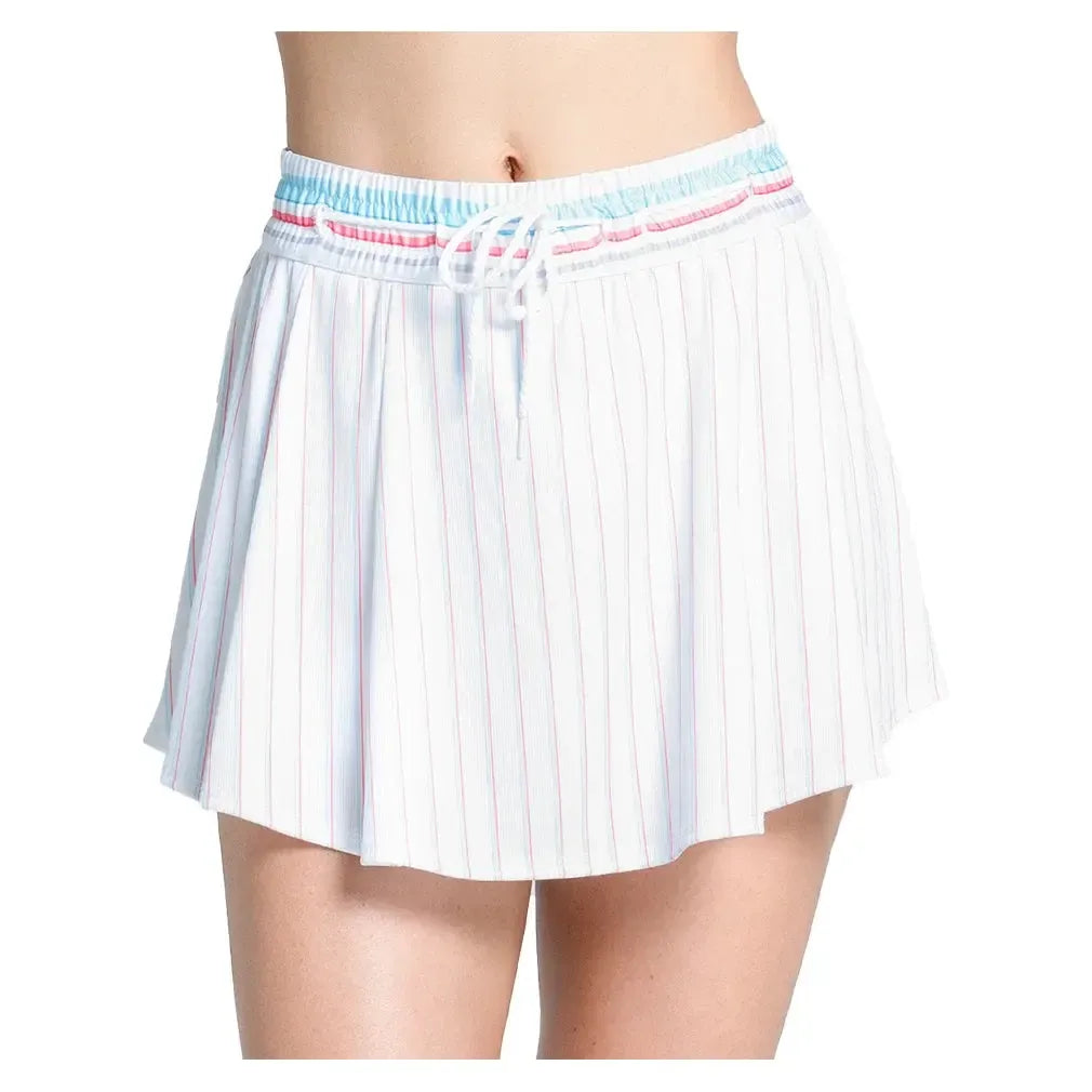Women's High Waist Retro Inch Tennis Skort White Tennis Express
