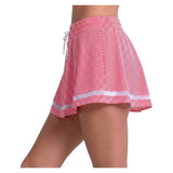 Women's High Waist Seersucker Tennis 13 Inch Skort Team Red, Lucky In Love, Tennis Express, CB822-603F26-1
