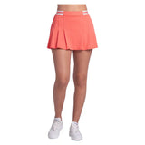 Women's Heritage Stripe 13 Inch Pleat Skort Flame,Apparel,Lucky In Love,,,Tennis Express,CB860-82G807-5