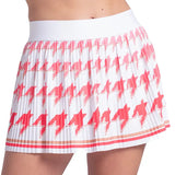 Women's Legacy Ombre 13 Inch Pleated Skort White and Flame,Apparel,Lucky In Love,White/Flame,XS,Tennis Express,CB864-83G110-3
