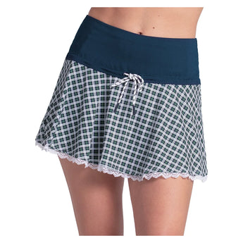 Women's Preppy Please 13 Inch Tennis Skort Midnight, Lucky In Love, Midnight, Tennis Express, CB865-01H401-MIDNIGHT-1