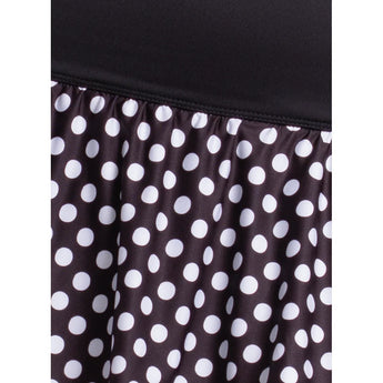 Women's Spot On Flounce 13 Inch Tennis Skort Black, Lucky In Love, Tennis Express, CB877-07H001-5