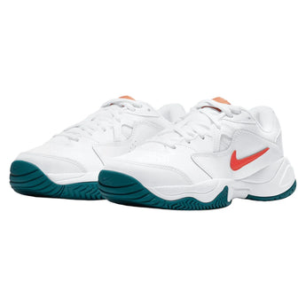 Juniors' Court Lite 2 Tennis Shoes White and Team Orange, Nike, White/Team Orange, Tennis Express, CD0440-106H26-WHITE-TEAM-ORANGE-1