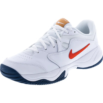 Juniors' Court Lite 2 Tennis Shoes White and Team Orange, Nike, White/Team Orange, Tennis Express, CD0440-106H26-WHITE-TEAM-ORANGE-3