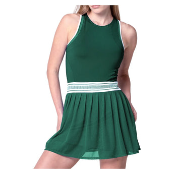 Women's Level Up Tennis Dress Team Green, Lucky In Love, Team Green, Tennis Express, CD38-48E300-TEAM-GREEN-1