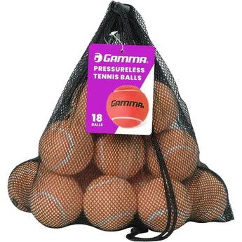 Pressureless Tennis Balls 18pk-Balls-Gamma-CPLTB-18PK-Orange-Tennis Express