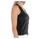 Women's V-Neck Tennis Tank with Bra,Apparel,Lucky In Love,,,Tennis Express,CT60-B-6