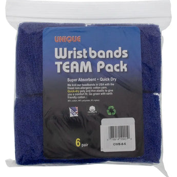 Team Pack Tennis Wristbands 6 Pair-Accessories-Tourna-CWB03copy-Tennis Express
