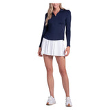 Women's Free Play Zip Long Sleeve Tennis Top Midnight,Apparel,Lucky In Love,,,Tennis Express,CX034-401-5