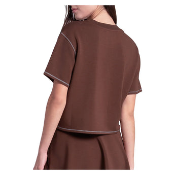 Women's Lucky Pure Luxe Short Sleeve Tennis Top, Lucky In Love, Tennis Express, CX217-H26-1