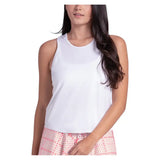 Women's Court Drip Tennis Tank,Apparel,Lucky In Love,110 White,XS,Tennis Express,CX221-110-3
