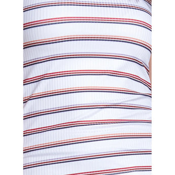 Women's Pure Luxe Rib Tennis Tank White, Lucky In Love, Tennis Express, CX222-98H110H26-9