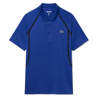Men's Daniil Medvedev Tennis Polo Cobalt, Lacoste, Cobalt, Tennis Express, DH6735-JQ0F26-COBALT-1