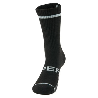 Experia Light Cushion Crew Tennis Socks Black-Socks-Thorlo-EXTRX001-001-Tennis Express
