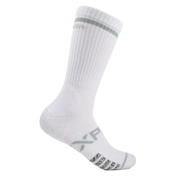 Experia Light Cushion Crew Tennis Socks White-Socks-Thorlo-EXTX00-101-2-Tennis Express
