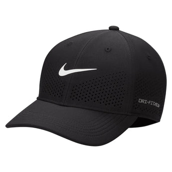 Unisex Dri-FIT ADV Club Structured Swoosh Tennis Cap, Nike, 010 Black/White, Tennis Express, FB5636-OSBH26-010-BLACK-WHITE-1