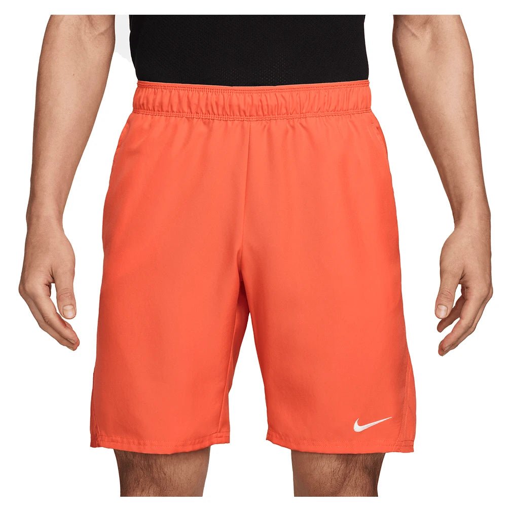 Men's Court Dri-FIT Victory 9 Inch Tennis Short Turf Orange and