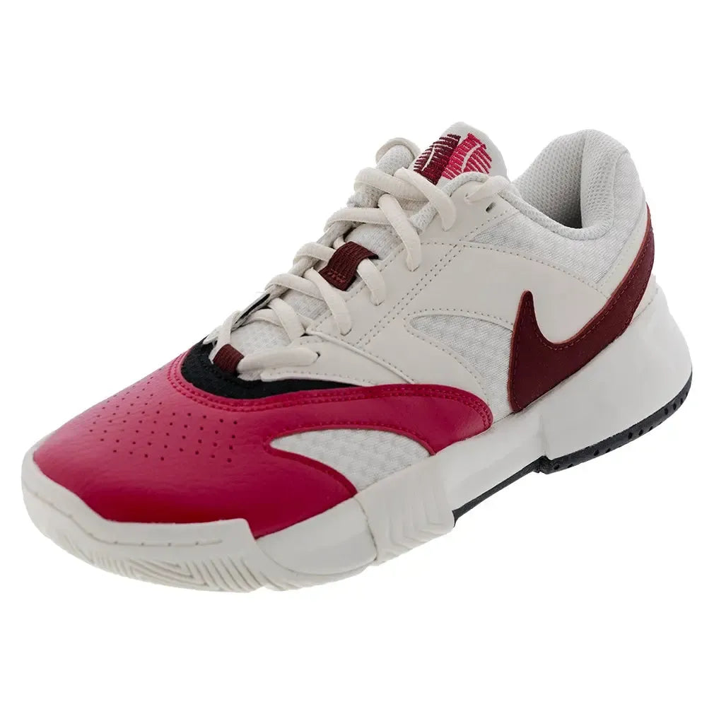 Women's Court Lite Tennis Shoes Pale Ivory and Team Red – Tennis