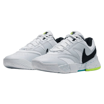 Women's Court Lite 4 Tennis Shoes White and Volt, Nike, White/Volt, Tennis Express, FD6575-125H26-WHITE-VOLT-1