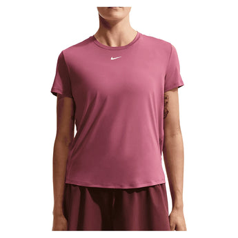 Women's One Classic Dri-FIT Short Sleeve Training Top,Apparel,Nike,654 Pink Smoke/White,XS,Tennis Express,FN2798-654