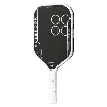 Fuze VantaGrit Elongated 14mm Pickleball Paddle Black and White, Holbrook, Tennis Express, FUZE-V-E-14-2