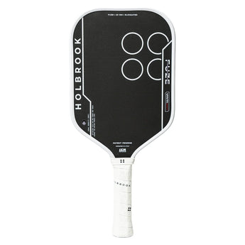 Fuze VantaGrit Elongated 14mm Pickleball Paddle Black and White, Holbrook, Black/White, Tennis Express, FUZE-V-E-14-BLACK-WHITE-1