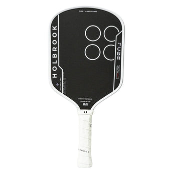 Fuze VantaGrit Hybrid 16mm Pickleball Paddle Black and White, Holbrook, Black/White, Tennis Express, FUZE-V-H-16-BLACK-WHITE-1