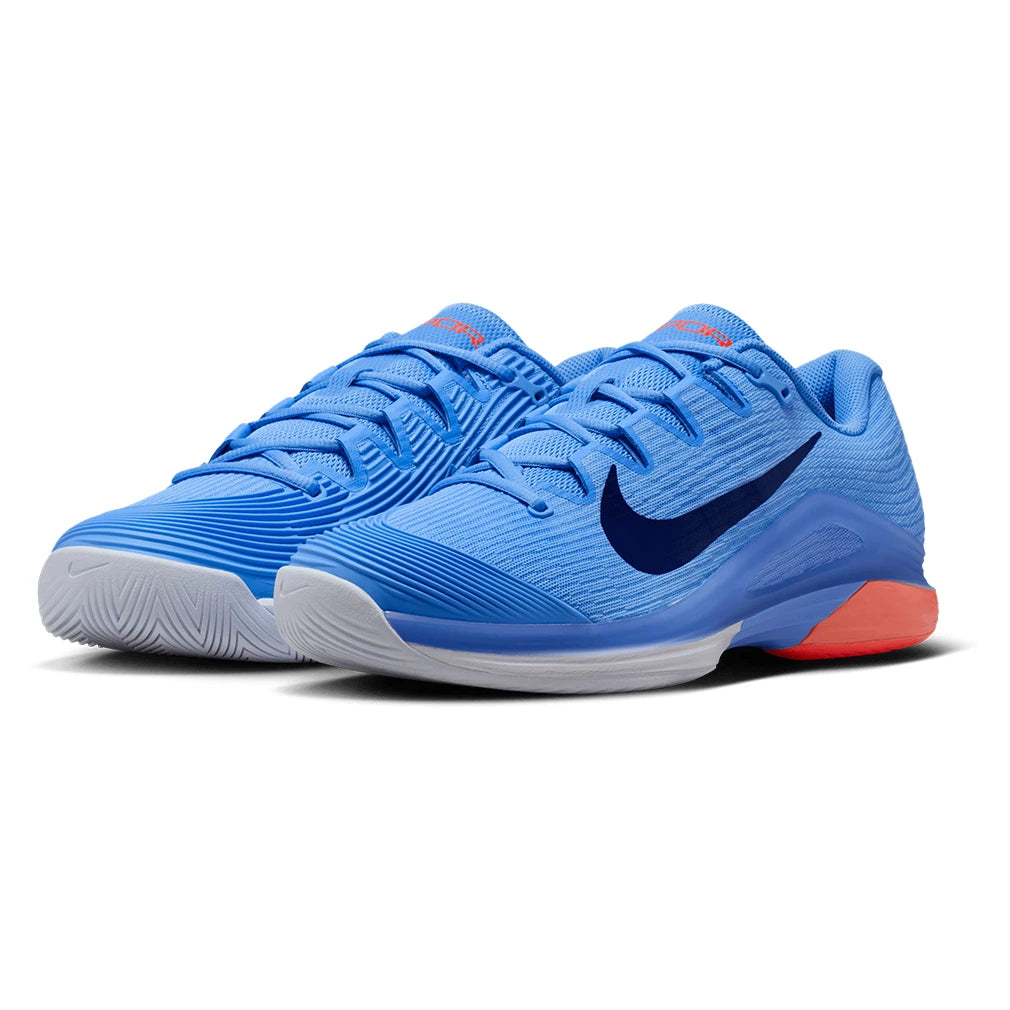 Men's Zoom Vapor 12 Tennis Shoes University Blue and Midnight Navy