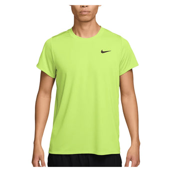 Men's Court Dri-Fit Victory Tennis Top, Nike, 736 Lt Lemon Twist/Black, Tennis Express, FZ6921-H26-736-LT-LEMON-TWIST-BLACK-1