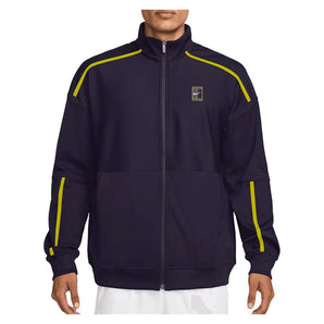 Men's Court Heritage Tennis Jacket, Nike, 525 Purple Dynasty/Lemon Venom, Tennis Express, FZ6925-H26-525-PURPLE-DYNASTY-LEMON-VENOM-1