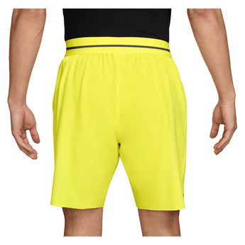 Men's Court Dri-FIT Advantage 8 Inch Tennis Short Lemon Venom and Purple Dynasty, Nike, Tennis Express, FZ9322-750H26-1