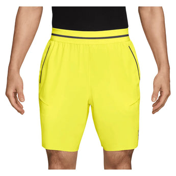 Men's Court Dri-FIT Advantage 8 Inch Tennis Short Lemon Venom and Purple Dynasty, Nike, Lemon Venom/Purple Dynasty, Tennis Express, FZ9322-750H26-LEMON-VENOM-PURPLE-DYNASTY-1