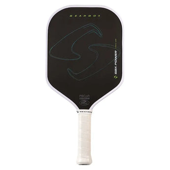 GBX Power Hybrid 16mm Pickleball Paddle Black and Blue,Pickleball Paddles,Gearbox,Black/Blue,One Size,Tennis Express,GBX-P-HY-a-1