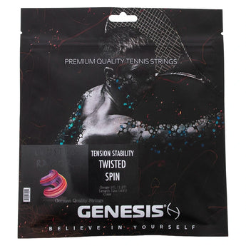 Genesis Twisted Razor Tennis String Black,Strings,Genesis,,,Tennis Express,GETRSET-F2601copy