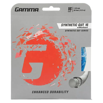 Synthetic Gut 16G Tennis String-Strings-Gamma-GSG16-b-1-Tennis Express