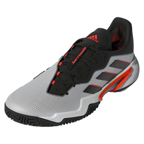 Men's Barricade Tennis Shoes Footwear White and Core Black, Adidas, White, Tennis Express, GW2964-B-WHITE-1