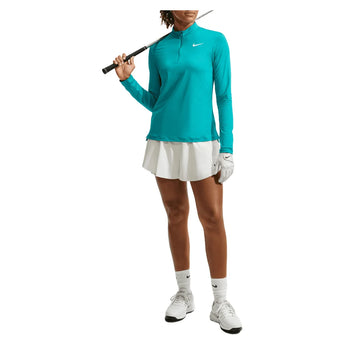 Women's Dri-FIT UV Victory 1/4-Zip Tennis Top Energy and White, Nike, Tennis Express, HF6586-300H26-1