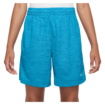 Boys' Dri-FIT Multi Heather Training Shorts Lt Current and Glacier Blue, Nike, Lt Current/Glacier Blue, Tennis Express, HF9006-418H26-LT-CURRENT-GLACIER-BLUE-1