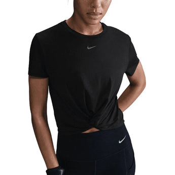 Women's One Classic Twist Short Sleeve Top-Apparel-Nike-HJ1054-010-Tennis Express