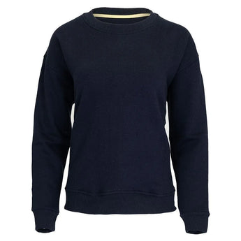 Women's Happiest On The Court Tennis Sweatshirt Navy and White-Apparel-CourtLife-HOC-TEN-NA-F24-Tennis Express
