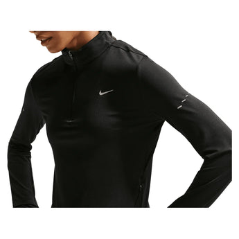 Women's Swift Dri-FIT UV 1/4-Zip Running Top Black and Reflective Silver, Nike, Tennis Express, HQ0499-010H26-2