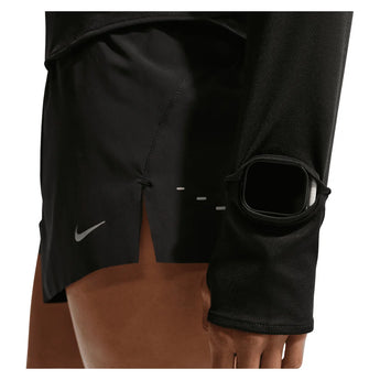 Women's Swift Dri-FIT UV 1/4-Zip Running Top Black and Reflective Silver, Nike, Tennis Express, HQ0499-010H26-5
