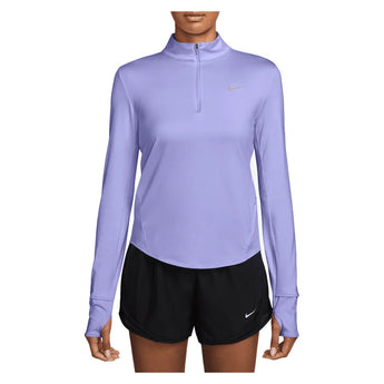 Women's Swift Dri-FIT UV 1/4-Zip Running Top, Nike, 580 Purple Pulse/Reflective Silver, Tennis Express, HQ0499-H26-580-PURPLE-PULSE-REFLECTIVE-SILVER-1