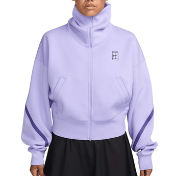 Women's Court Dri-FIT Advantage Full Zip Tennis Jacket Purple Pulse and Black, Nike, Purple Pulse/Black, Tennis Express, IB0776-580H26-PURPLE-PULSE-BLACK-1